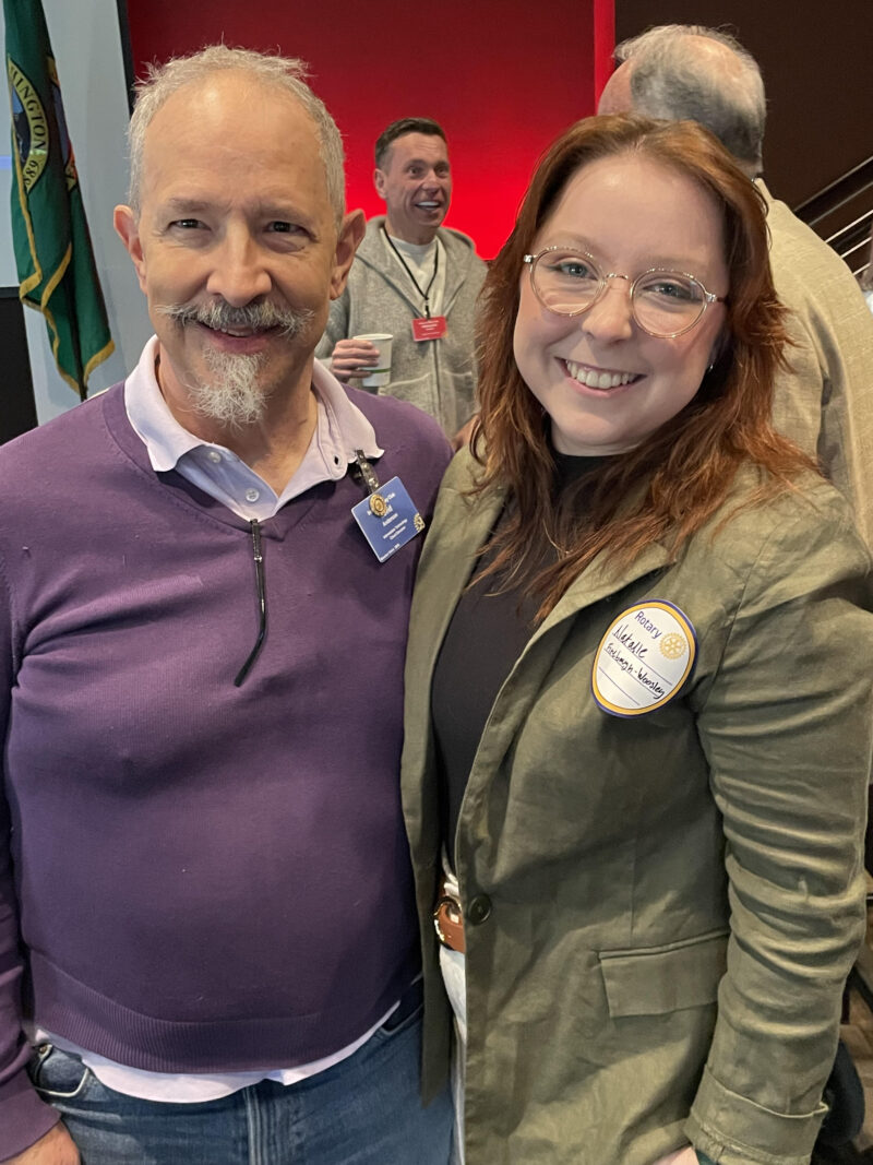 David Anderson with visitor Natalie Firebaugh-Woosley (yes, she is TJ’s daughter-in-law)!!!