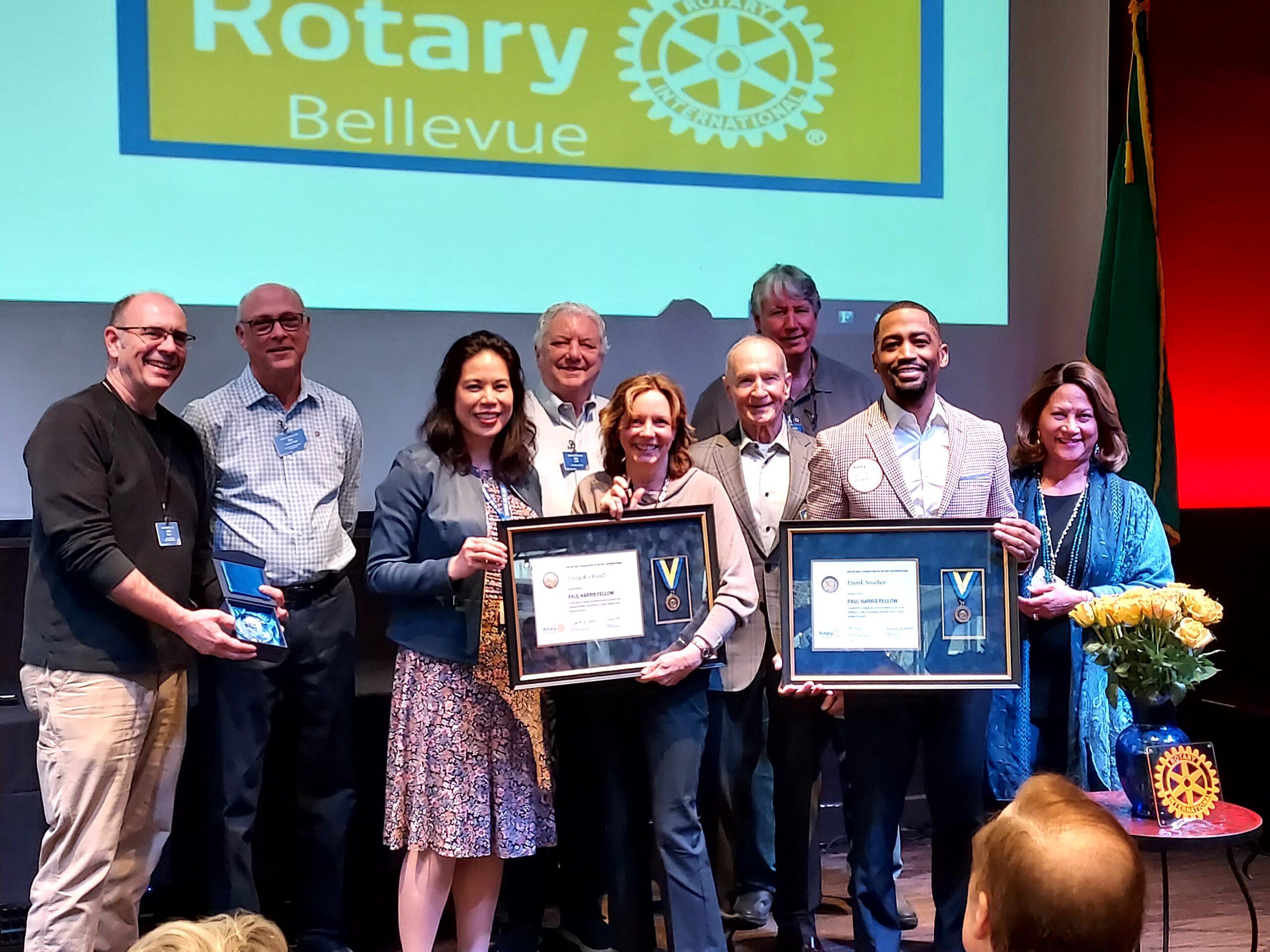 Smiling Rotarians Featuring Tracy Rockwell And Frank Sosebee