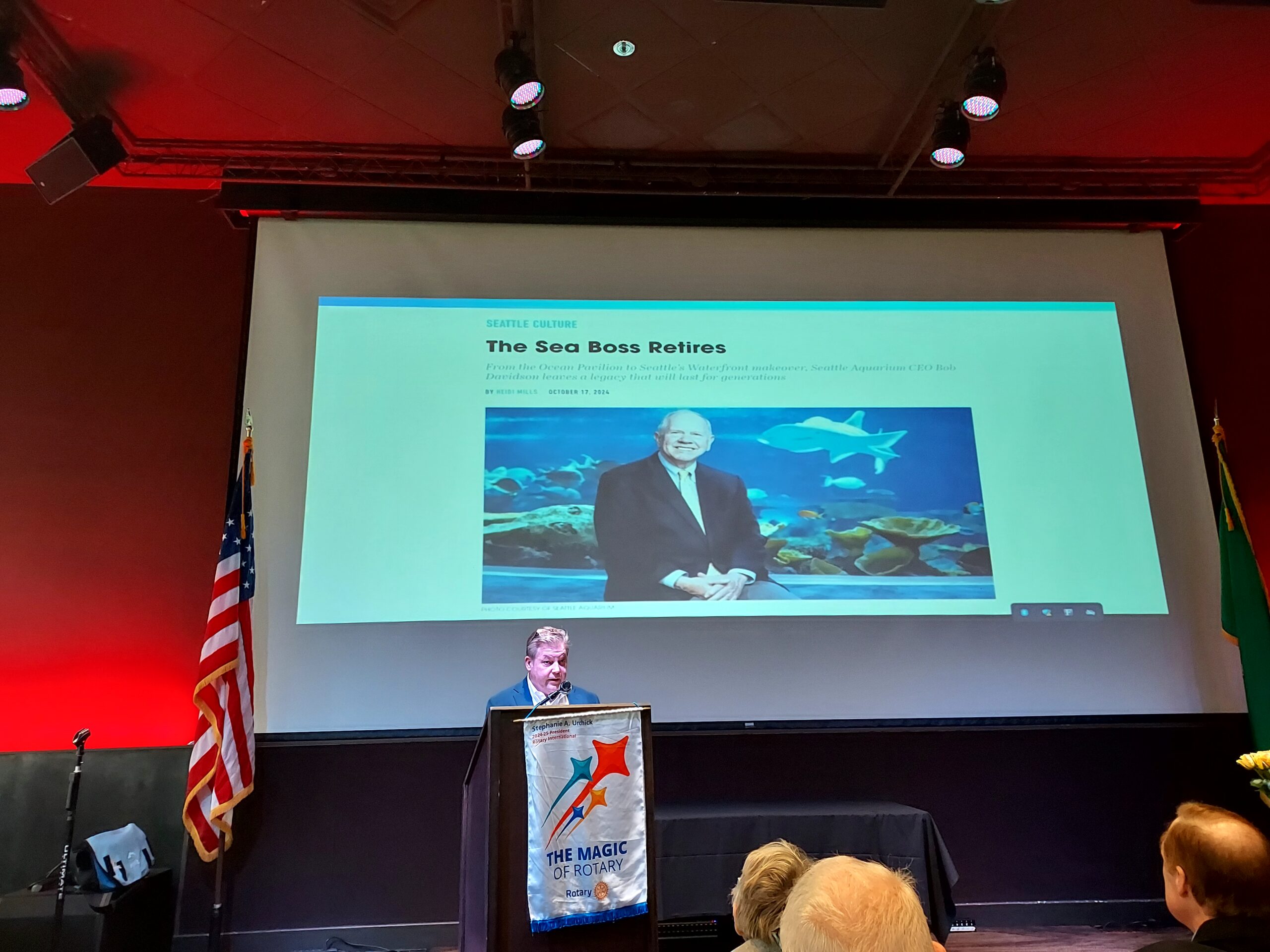 Speaker Tim Kuniholm Seattle Aquarium