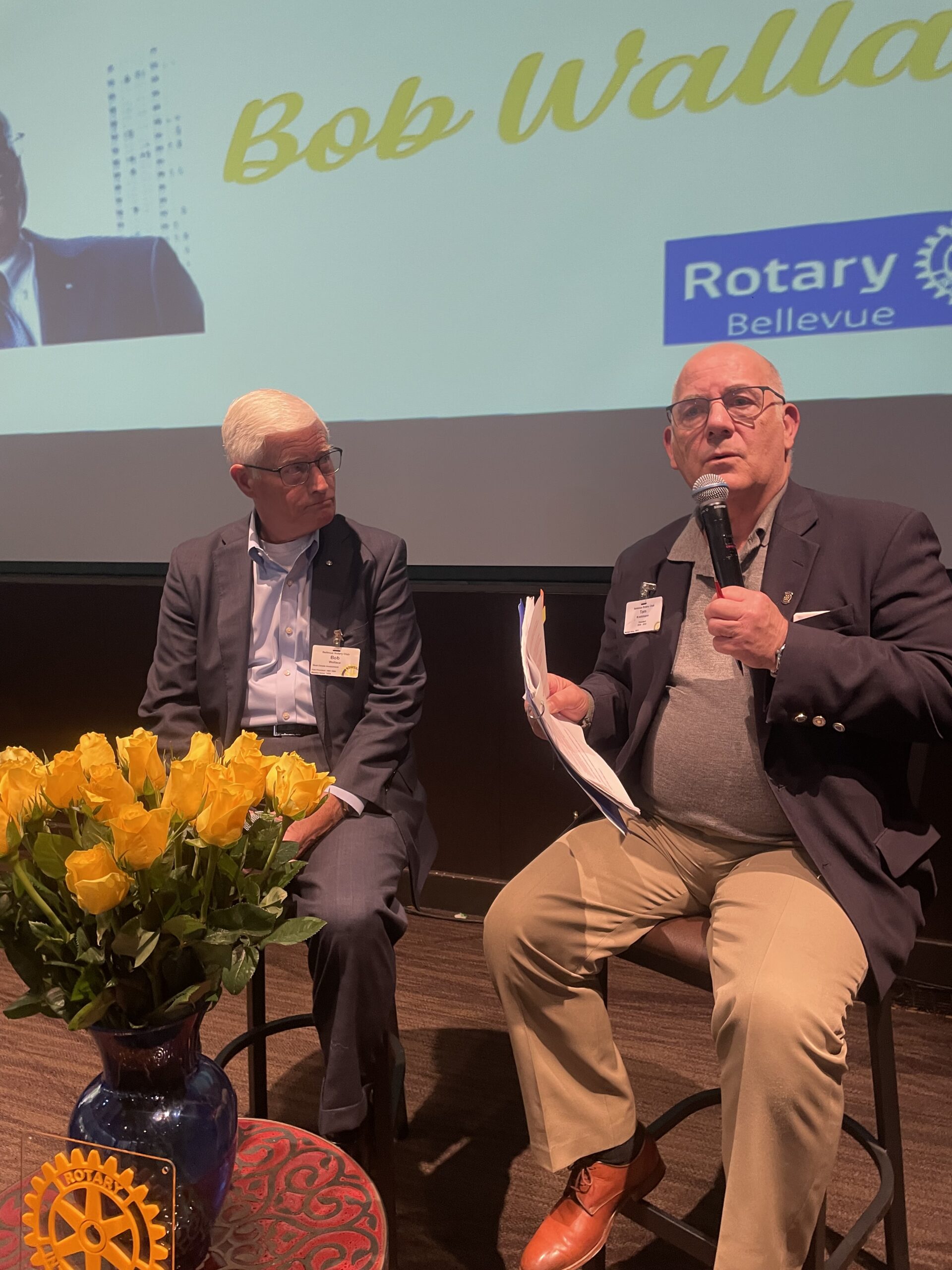 IMG_4160 An Interview with Bob Wallace” highlighted Bob’s many contributions to our Club and community!
