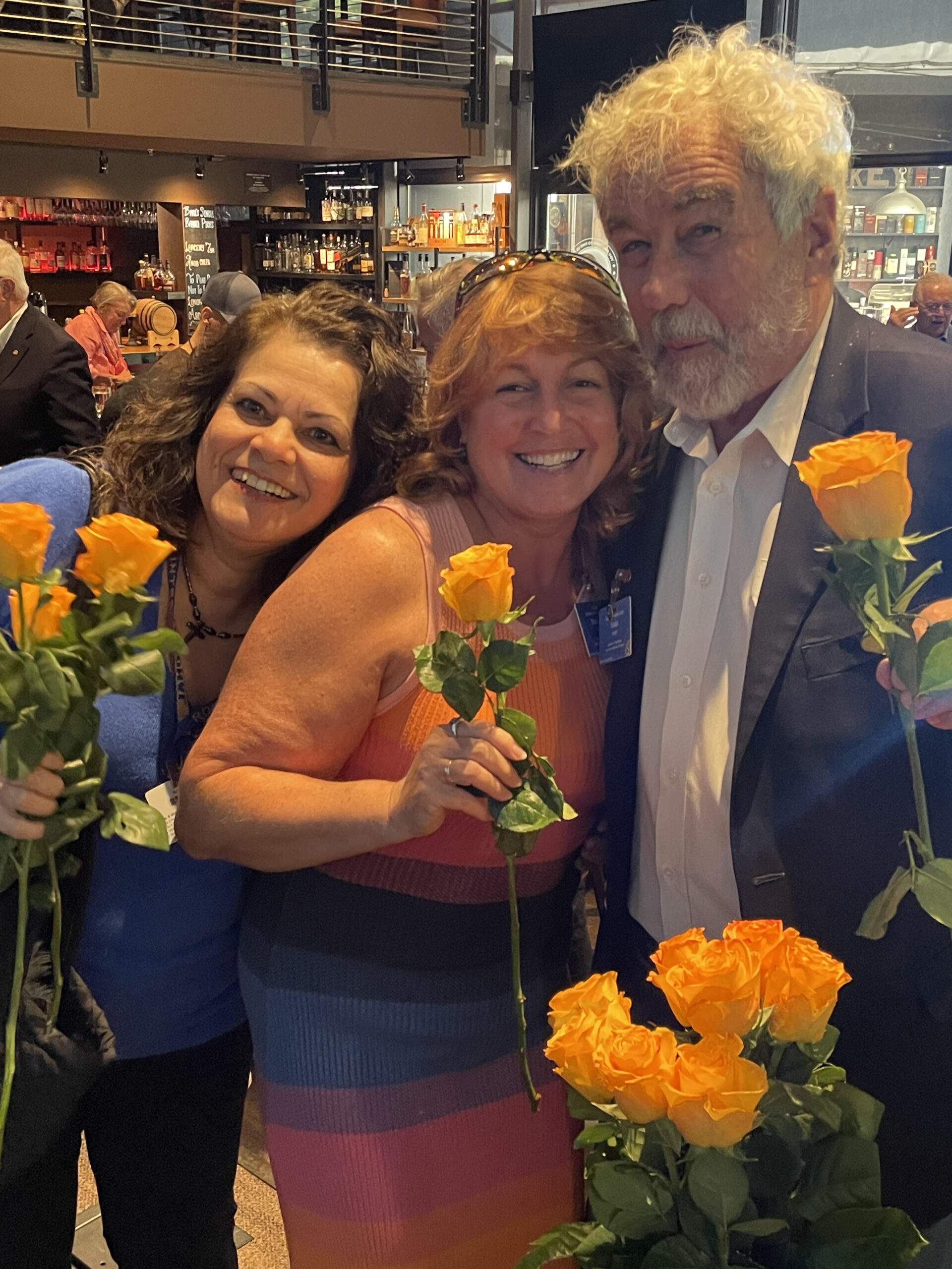 Fay Anderson, Shannon Bailey, and Robb Hunt all feeling rosey!