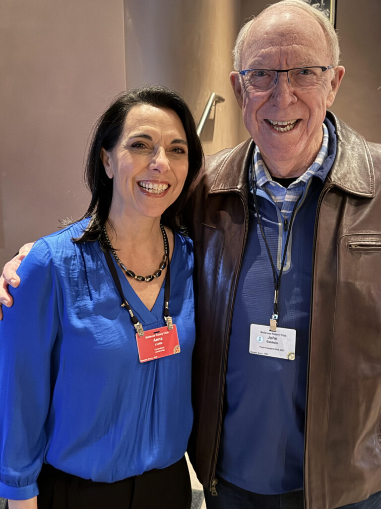 New member Anna Liotta and established member John Baldwin.